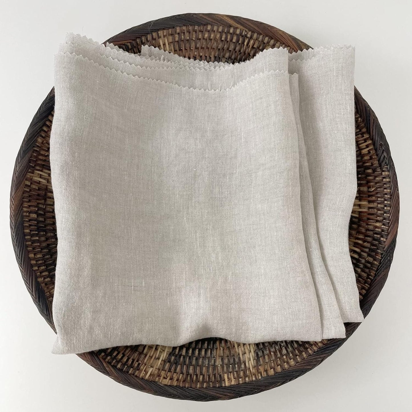 Black Lightweight High Twisted Linen Fabric | Versatile & Durable Material for Stylish Creations - Ideal for Sewing & Home Decor
