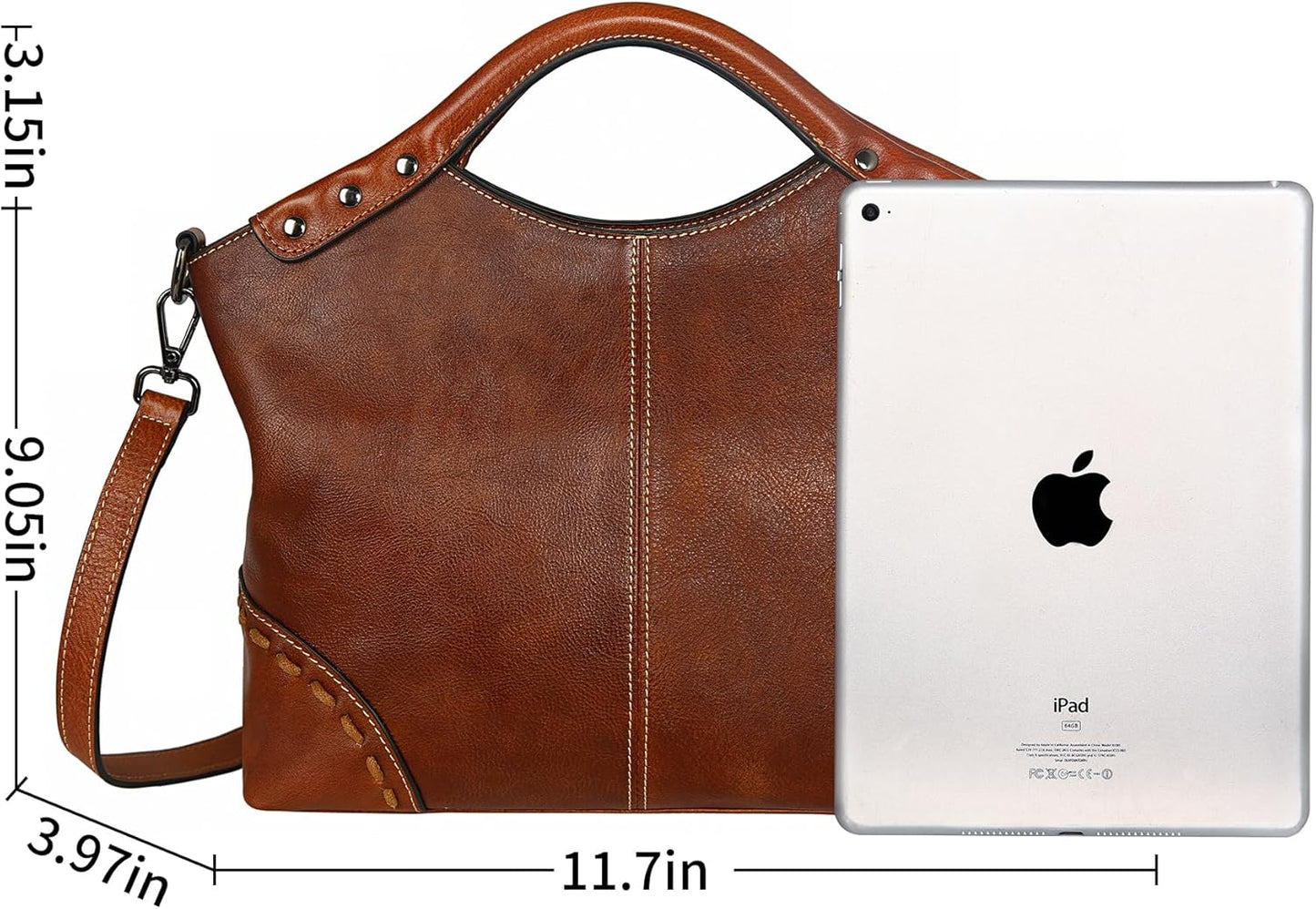 Leather Purses for Women Satchel Bag Designer Handbag Vintage Top Handle Purse Crossbody Bag Hobo Handbags