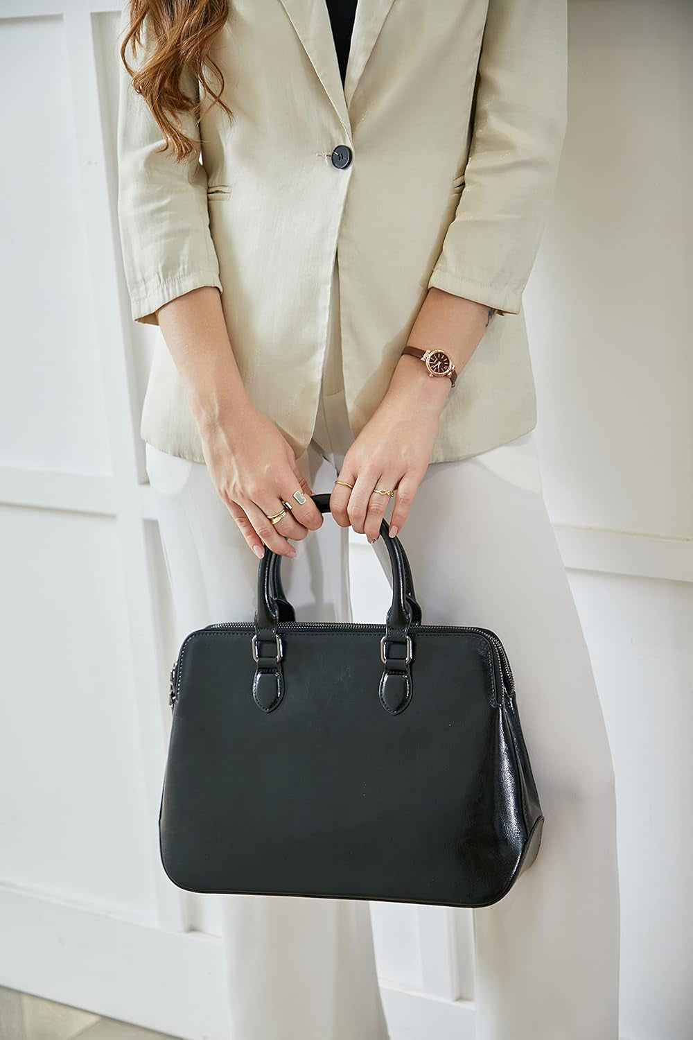 Genuine Leather Purses and Handbags for Women Tote Bags Shoulder Purses Crossbody Bag Top Handle Handbags