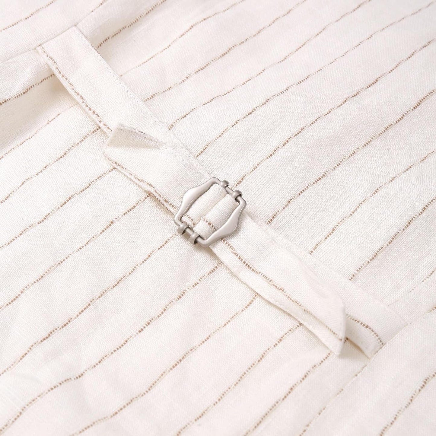 Womens Pure Linen Sleeveless Button down Crop Top V Neck Waistcoat Vest