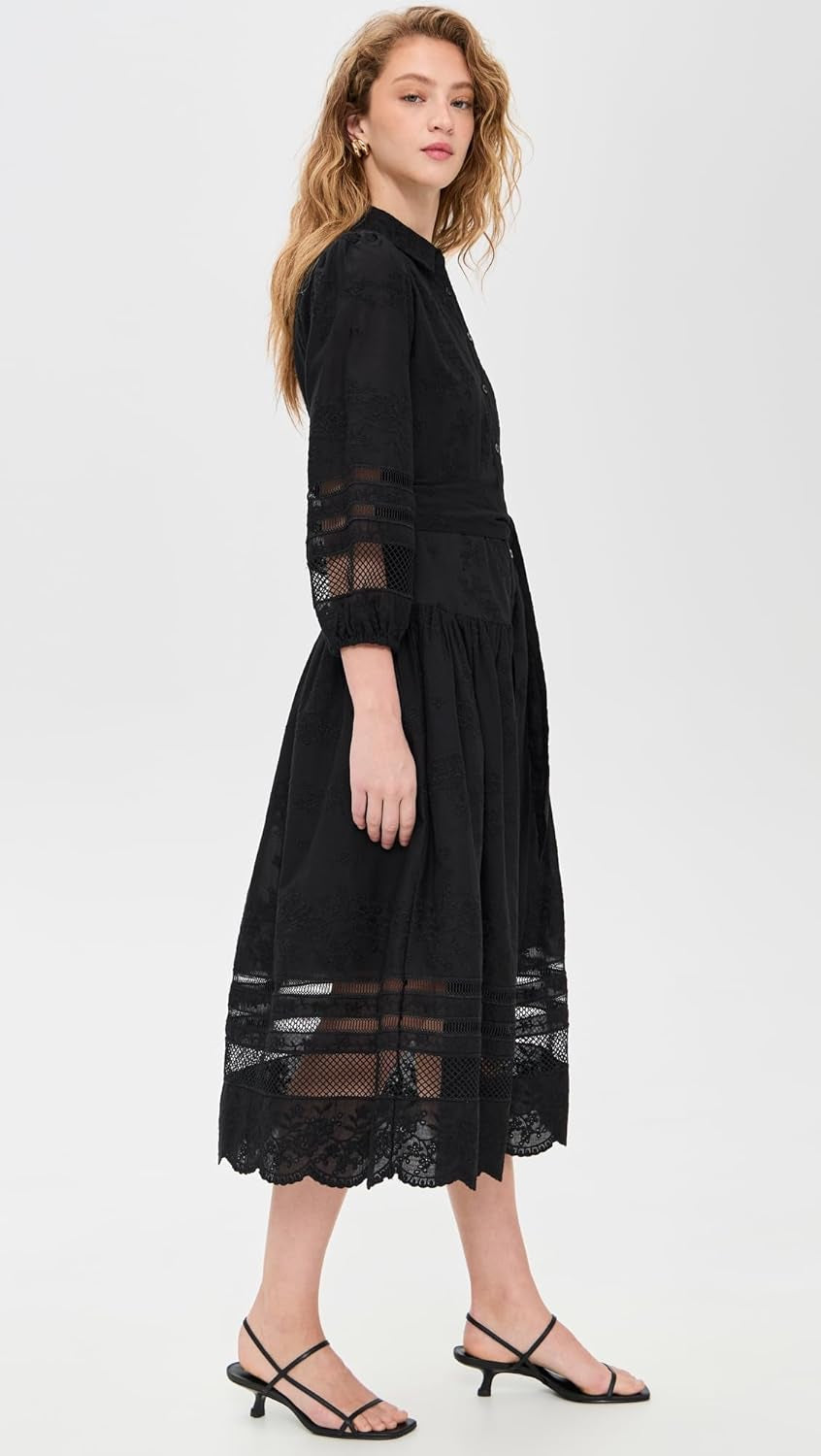 Women'S Cotton Eyelet Magnolia Dress