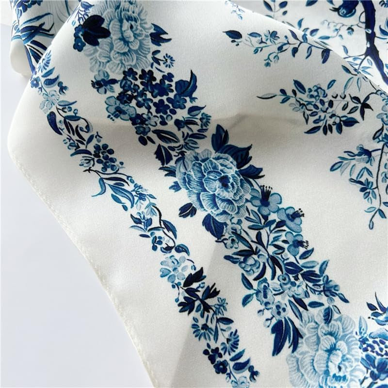 100% Pure Mulberry Silk Scarf 27"'X27(In) Square Scarf Head Scarf Neck Scarf Headscarf for Women with Gift Packed