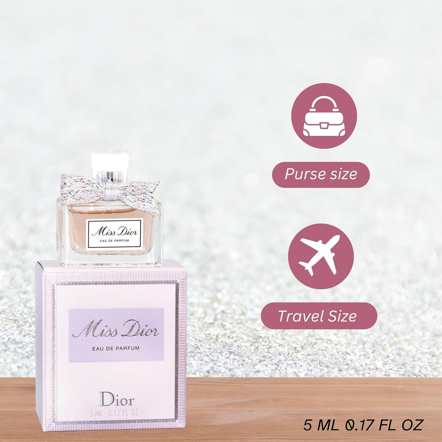 Miss Eau De Parfum Mini Splash for Women, 0.17 Ounce