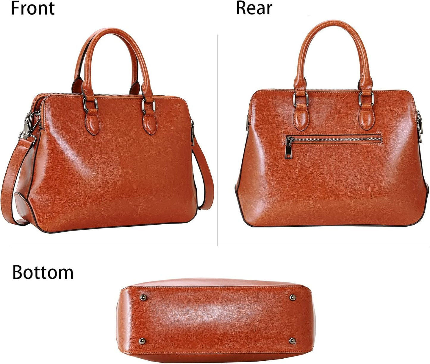 Genuine Leather Purses and Handbags for Women Tote Bags Shoulder Purses Crossbody Bag Top Handle Handbags