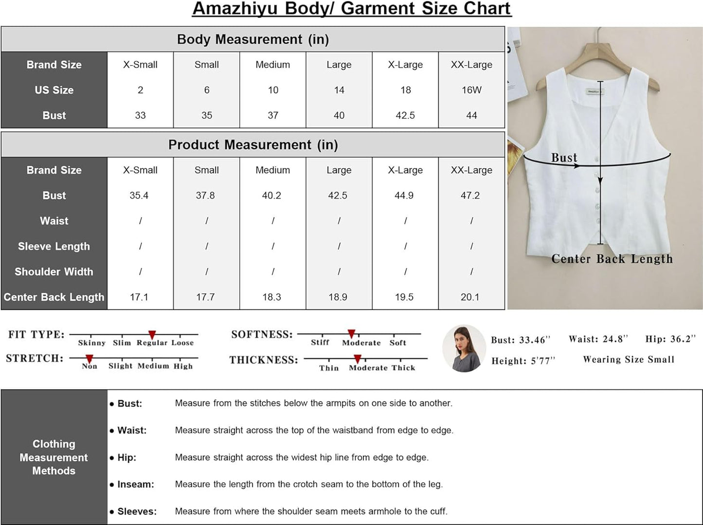 Womens Pure Linen Sleeveless Button down Crop Top V Neck Waistcoat Vest