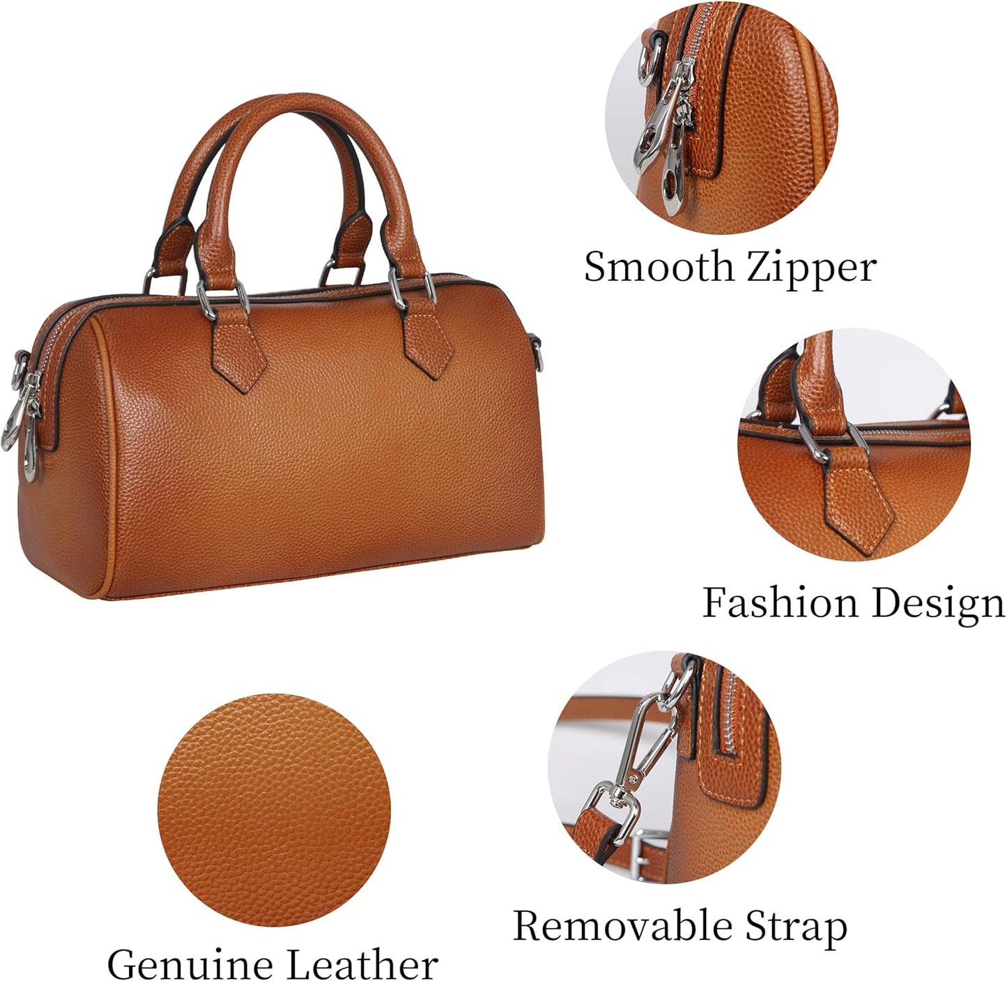 Leather Top Handle Bags for Women Leather Purses Tote Bag Satchel Handbags Shoulder Bag Designer Crossbody Bags