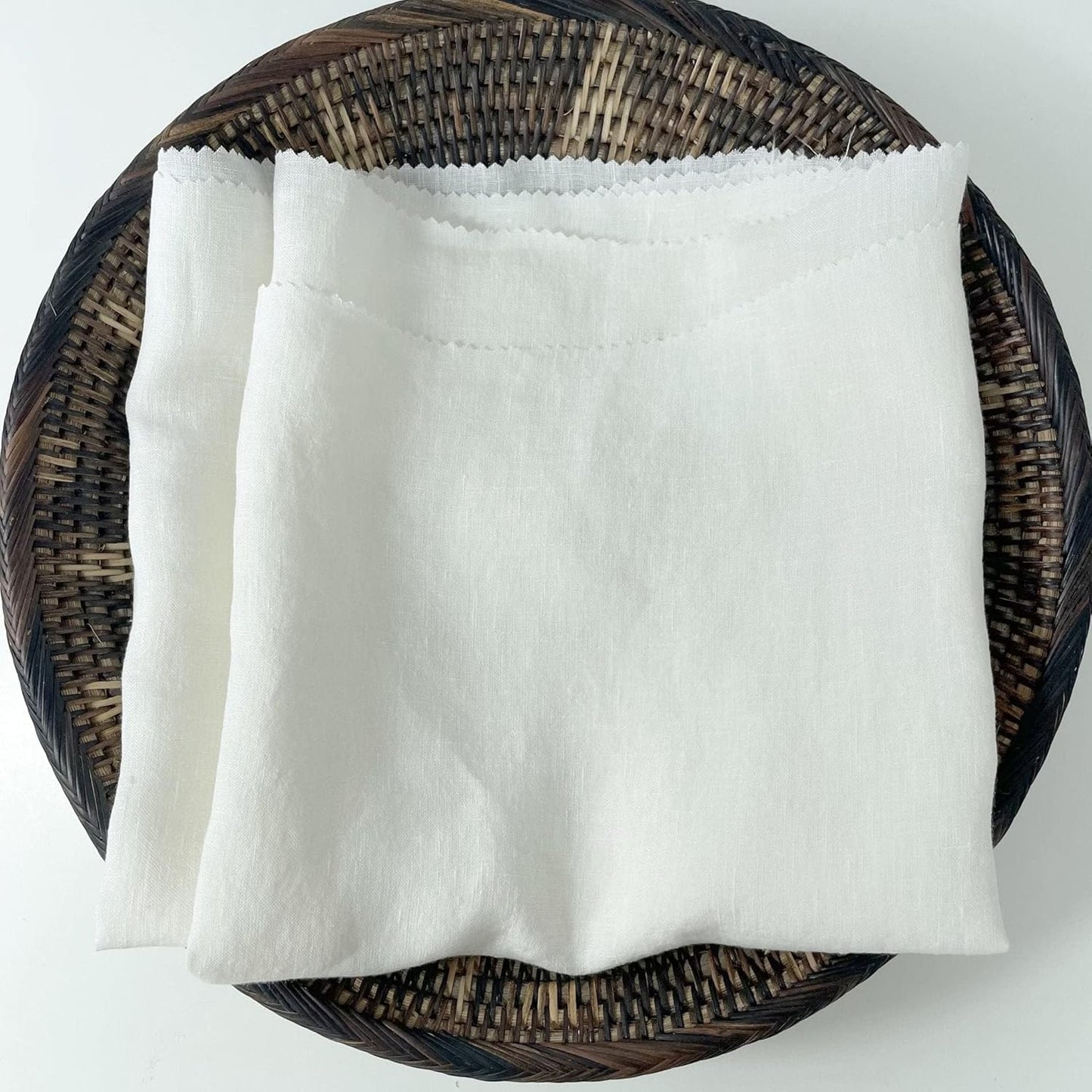 Black Lightweight High Twisted Linen Fabric | Versatile & Durable Material for Stylish Creations - Ideal for Sewing & Home Decor