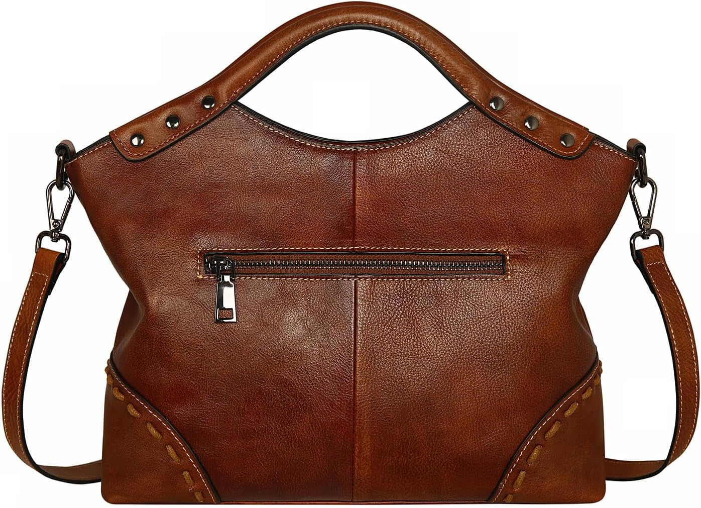 Leather Purses for Women Satchel Bag Designer Handbag Vintage Top Handle Purse Crossbody Bag Hobo Handbags