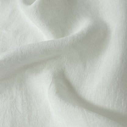 Black Lightweight High Twisted Linen Fabric | Versatile & Durable Material for Stylish Creations - Ideal for Sewing & Home Decor