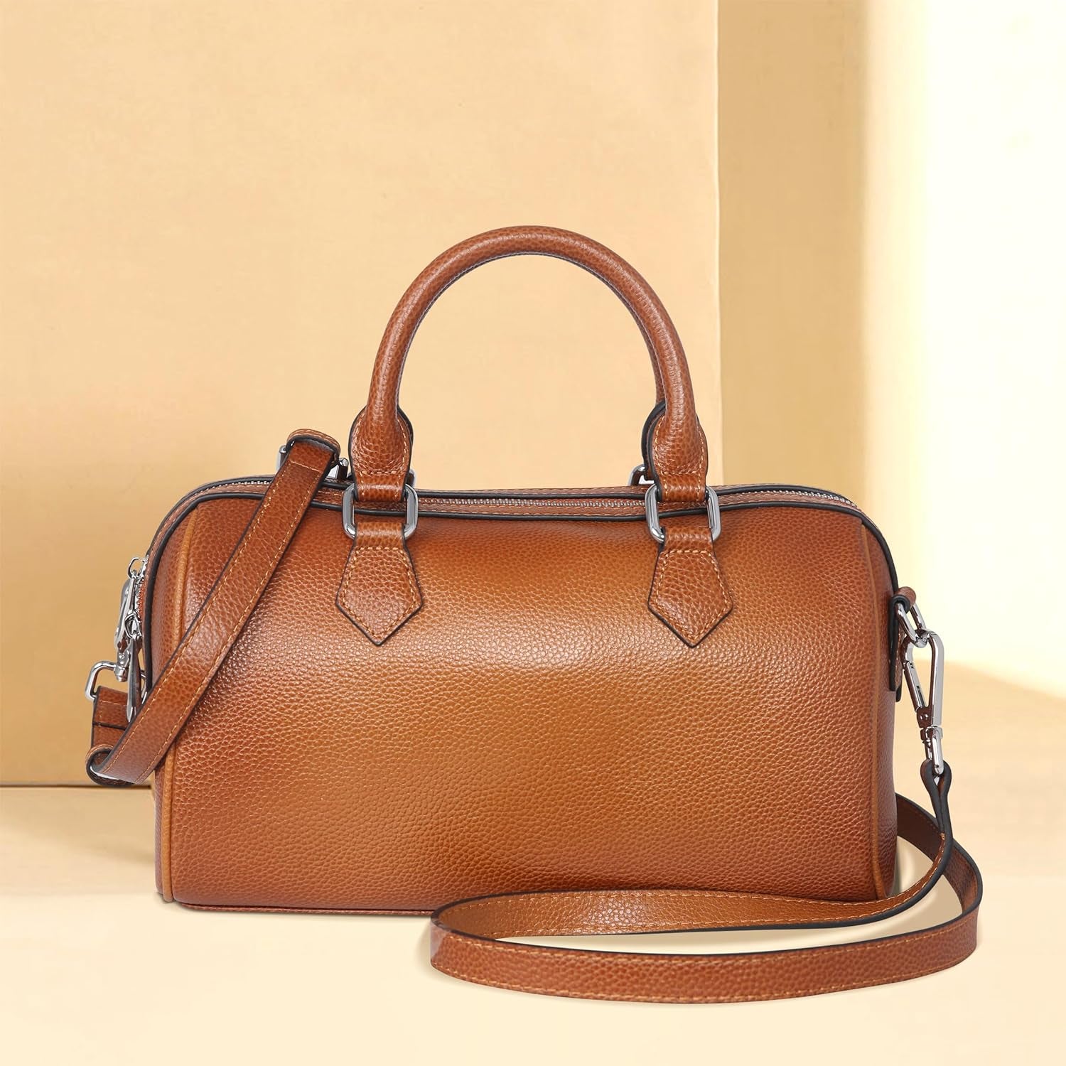 Leather Top Handle Bags for Women Leather Purses Tote Bag Satchel Handbags Shoulder Bag Designer Crossbody Bags
