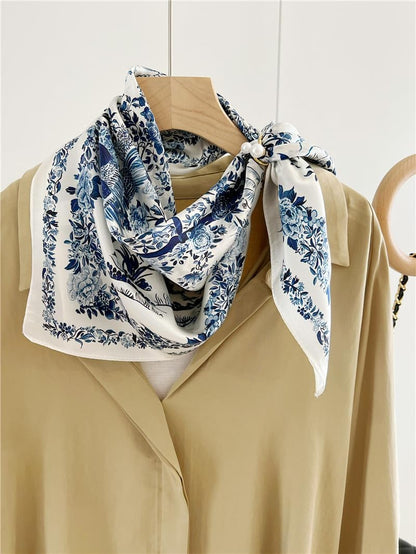 100% Pure Mulberry Silk Scarf 27"'X27(In) Square Scarf Head Scarf Neck Scarf Headscarf for Women with Gift Packed