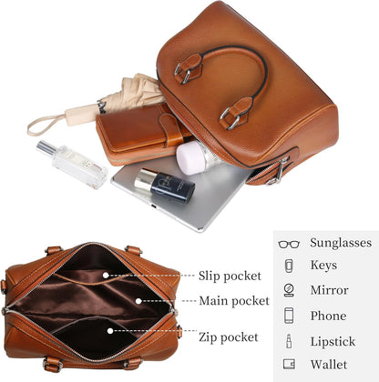 Leather Top Handle Bags for Women Leather Purses Tote Bag Satchel Handbags Shoulder Bag Designer Crossbody Bags