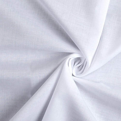 | Cotton Lawn Fabric | Lining Fabric | 100% Cotton | Thin | 58" Wide | Sewing, Air Feel Layer | Cloth, Solid (White, 2 Yard)