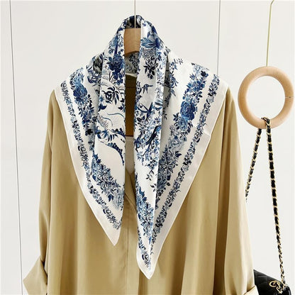 100% Pure Mulberry Silk Scarf 27"'X27(In) Square Scarf Head Scarf Neck Scarf Headscarf for Women with Gift Packed