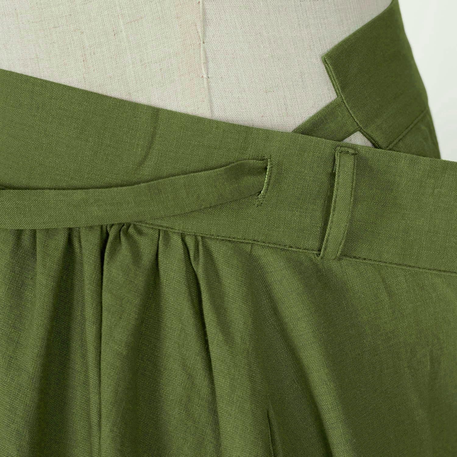 Women'S Linen Wrap Skirt Casual Maxi Skirt Vintage a Line Linen Skirt