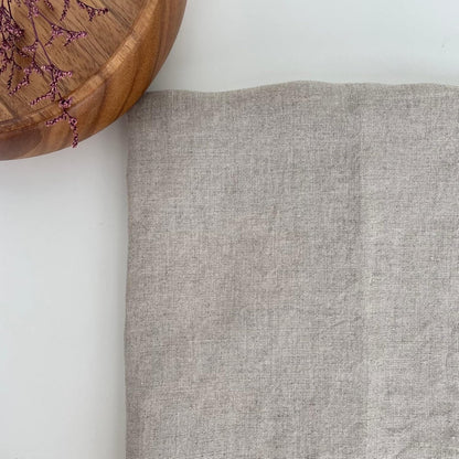 Black Lightweight High Twisted Linen Fabric | Versatile & Durable Material for Stylish Creations - Ideal for Sewing & Home Decor