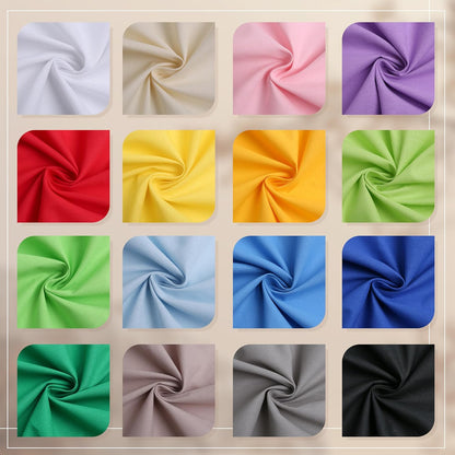 Black Cotton Fabric, Natural 100% Cotton Poplin Fabric by the Yard 59 Inches Wide Lining Fabric for Sewing Apparel Cloth Soft Embroidery Quilting, 1 Yard