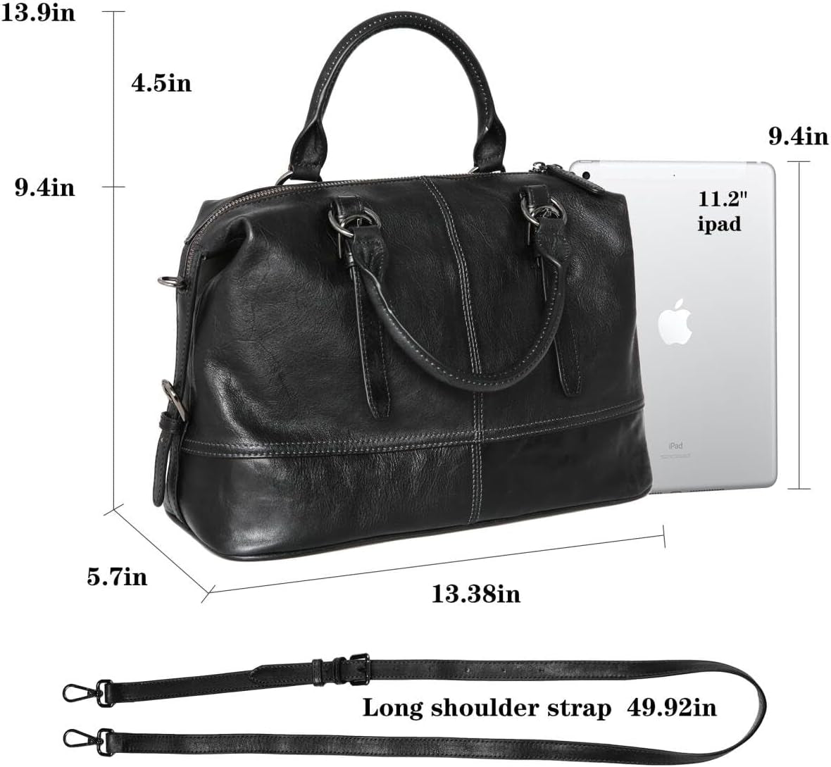Women'S Designer Leather Purses Tote Bag for Work Top Handle Handbag Shoulder Bag Large Capacity Cross Body Bag